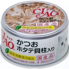 친절한도그씨 이나바 CIAO 화이티캔 85g x24개, 가다랑어 가리비 85g