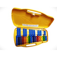 명창 실버스타 공명 실로폰25K(황색)무지개 칼라 음판[실.채포함]HJ, 1개, 황색, 25판