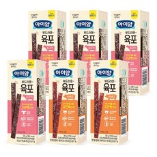 일동후디스 아이얌 부드러운 육포 6개 혼합, 1세트, 30g, 쇠고기4 + 바베큐2