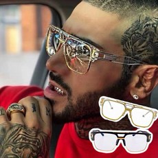 平光眼鏡 潮流 OG 造型 眼鏡 現貨 2色 鏤空 男 饒舌 嘻哈 金 鏡框 造型眼鏡 眼鏡框 男眼鏡