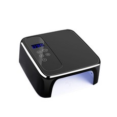 M&R美甲燈光療機72W大功率速乾智能感應充電款UV烤燈台灣出貨工廠批發, 1個, 插電款黑色