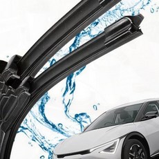 빗길시야 확보 EV6 와이퍼 세트 그라파이트 블레이드 윈도우 브러쉬 앞유리 전용, 상세페이지 참조