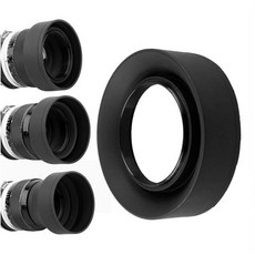 디지털 필름 카메라 52mm 3 고무 62mm 후드 58mm 77mm 67mm 접이식 방향 72mm 용 55mm 49mm
