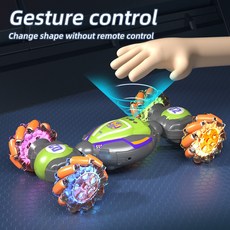 윌토이 RC카 4륜 구동 오프로드 물폭탄 발사 센서 무선 조종 탱크 고속, 1개, 중형 변형 자전거 그린 630g