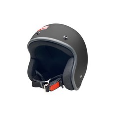 復古風格摩托車安全帽，輕巧透氣，多色可選，騎士必備安全帽, 消光黑