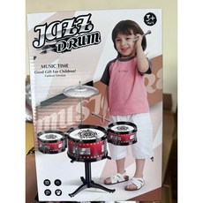 寶貝音樂搖滾爵士鼓樂器 兒童早教啟蒙益智玩具 寶寶音樂玩具, 1個, 紅色