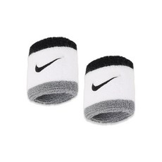 나이키 스우시 클래식 손목밴드, 화이트그레이혼합, 2개