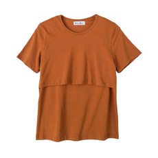 BABYSHARE時尚孕婦裝 素色全棉短袖孕婦哺乳衣 哺乳衣 孕婦裝 透氣舒適