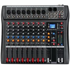 Depusheng DX8 8 USB MP3 48V Phantom Power Stereo DJ Studio FX PC USB 전문 믹서 사운드 보드