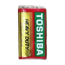 東芝 TOSHIBA 9V 鹼性電池 碳鋅電池 方型電池 - 台灣現貨，適用於住警器 火災警報器 6F22 6LR61, 1套裝, 1
