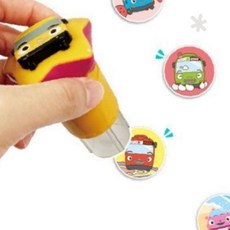 자동차 캐릭터 도장 스티커 놀이 세트 어린이 미술 활동 교육 재료 창의력 발달, 1개, 상세페이지 참조