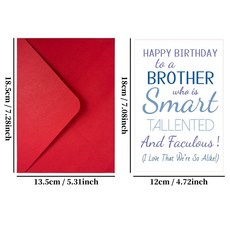 嗨購 T02040220 幽默風趣生日卡片 兄弟朋友生日賀卡, 1個