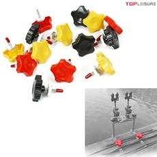 탑레져 고정나사 1개입 보급형 양어장 관리형저수지 받침틀 좌대 고정용, 검정색(1개입)