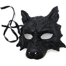 블랙 울프 마스크 동물 화이트 가면 퍼레이드 할로윈 코스튬 코스프레 파티