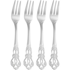 일본 직배송 uxcell 4개 세트 샐러드 포크 13 cm스테인리스제 디저트 미러 마무리 식세기 대응 작은 디저트나 칵테일용 실버