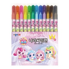 종이나라 캐치티니핑 나라싸인펜, 1세트, 12색