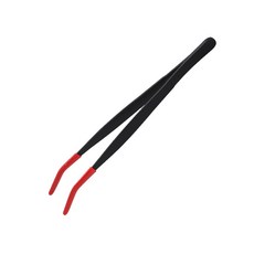 矽膠食物夾 直頭/彎頭 寵物餵食夾, 彎頭矽膠食物夾, 1個