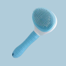 저자극 애완용 털 제거 브러쉬 스크래퍼, 1개, 블루