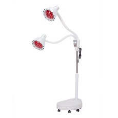 더블헤드 원적외선 온열기 조사기 적외선 가정용, 수동 온도조절 100-300W (바퀴O), 적색등(100-300W/온도조절 A타입/바퀴O