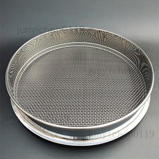 304不銹鋼篩網，麵粉篩、米篩、試驗篩、分析篩、糖粉篩，200目耐高溫方格網, 1個, 直徑20公分綠豆漏5目篩黃豆不漏