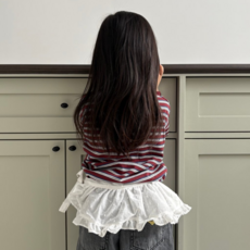 26신상 페퍼 나나에이프런 여아 레이어드스커트 레이스앞치마