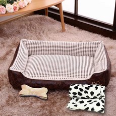 강아지 방석 대형견 특대형 매트리스 수면 침대 소파, 1개, 커피 50cm (돗자리+뼈), 상세페이지 참고