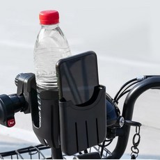 普特汽車精品 自行車手機水杯架 360度旋轉手機支架與水壺架, 1個