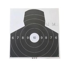 사격 표적지 연습기 연습 게임 스탠딩 전문 실내 게임기, B.체스트링블랙50x50cm+10개