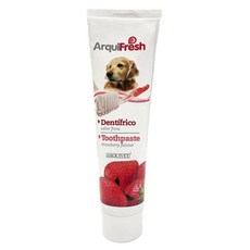 ArquiFresh 牙刷組 口腔護理 清新口氣, 1個, 香甜草莓愛犬牙膏100g