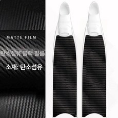 리더스핀 오리발 스티커 필름 보호 롱핀 디자인 다양한, 파이버 블랙