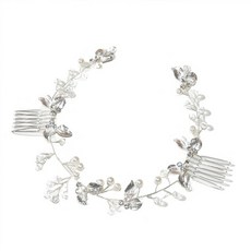 웨딩화관 셀프웨딩 화관 꽃 헤어장식 스몰웨딩 티아라 쥬얼리 액세서리, 은