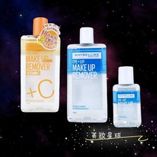 MAYBELLINE 媚比琳 輕柔眼唇卸妝液 150ml+40ml 高效潔淨全臉卸妝水150ml+C 溫和卸妝組合, 1個, 高效潔淨輕柔卸妝水150ml +C