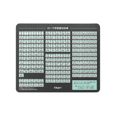 Nakabayashi 나카바야시 Digio2 로마자 마우스패드 블랙 Z8671 노멀, 1개, ブラック