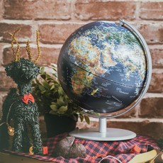 【SkyGlobe】10吋AR互動衛星金屬手臂地球儀(中英文版)