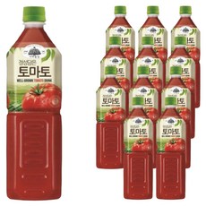 웅진 가야농장 토마토 주스, 1L, 12개