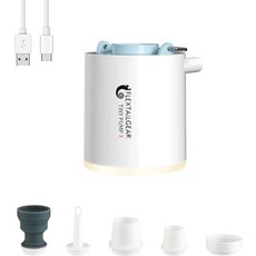 SY TIMES FLEXTAILGEAR 휴대용 공기 캠핑 장비 빠른 팽창 충전식 플로트 에어 베드, 3.Blue With light