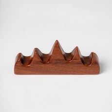 위시어스 세련되고 고급스러운 나무 붓 받침대, 연한갈색, 1개