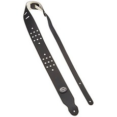 Steph 吉他背帶 皮革鉚釘款 可調節長度 舒適耐用 吉他配件, 1個