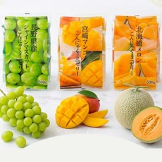 과일 곤약 미니 젤리 MIX 1봉지 500g × 3봉투 3종
