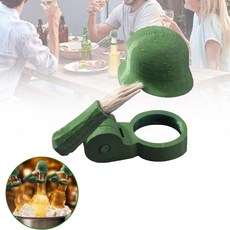 루이 3D 프린팅 군인헬멧 다용도 아이템 재사용 강력내구성 먼지차단 파티장식 선물추천 홈데코소품, 녹색, 1개