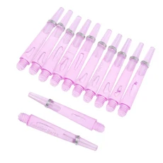 12pcs 45mm/35mm 스틸 소프트 팁 다트 액세서리 투명 2BA 나사 스레드 플라스틱 + O 링, 05 Purple 35mm