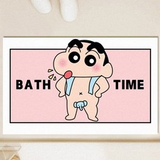 벨로니 논슬립 빨아쓰는 규조토 발매트 인물 캐릭터 목욕, 1개, 코끼리