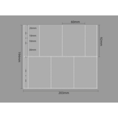 5포켓 바인더 5칸 바인더 포카 포토카드 앨범 속지, 단품 내지 10매, 1개