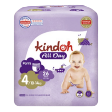 킨도 프리미엄 뉴올데이 팬티형 기저귀 남녀공용, 4단계, 26매