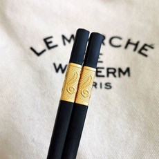 중국집 고급 레스토랑 나무젓가락 중식당 우드 일식 젓가락 음식점 중식 중국식 10P, 1개, B. 골드 여의주 10켤레