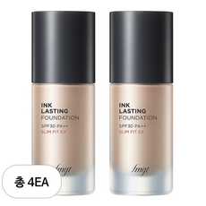 더페이스샵 잉크래스팅 파운데이션 슬림핏 이엑스 30ml, 4개, N201 애프리콧베이지