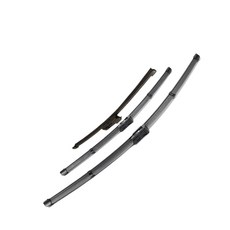 폭스바겐 골프 7 MK7 전면 66cm(26인치)+45.7cm(18인치) 및 후면 27.9cm(11인치) 무소음 작동 2012-2018 모델과 호환되는 3-in-1 윈드실, 폭스바겐 골프 7 MK7, 전면 66cm(26인치)+4