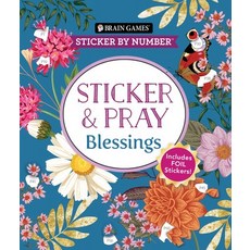 (英文圖書)Brain Games - Sticker by Number - Sticker and Pray: Blessings (24 Images to Stic... 平裝版, Publications International,..., 英文