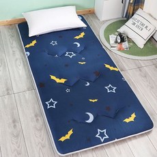 슬림소녀 1인용 간이침대매트리스 기숙사용 접이식 바닥수면 2층침대매트, 네이비, 4cm