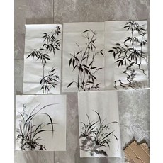 國畫練習稿 尺寸不大 隨機發10張, 參考詳情頁